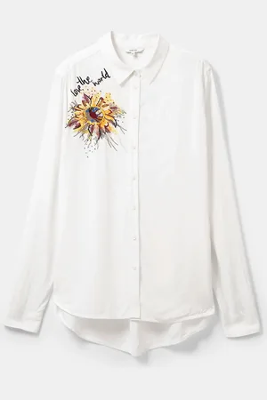 Desigual Camisa bordado floral - - L