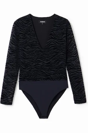 Desigual Body terciopelo cebra - - L