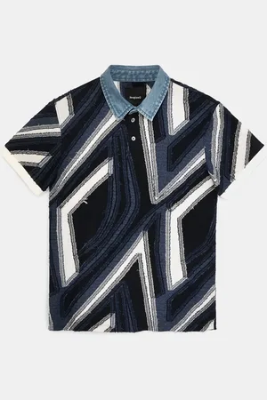 Desigual Polo jacquard geometrías - - M