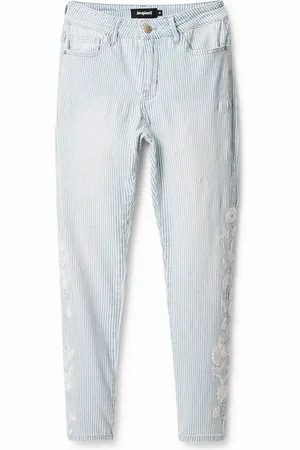 Desigual Vaquero Skinny de rayas - - 34