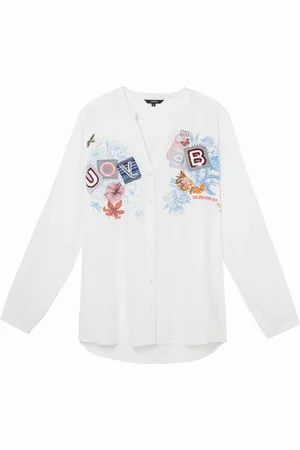 Desigual Camisa bordado lettering - - S