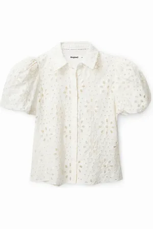 Desigual Camisa bordado suizo - - L