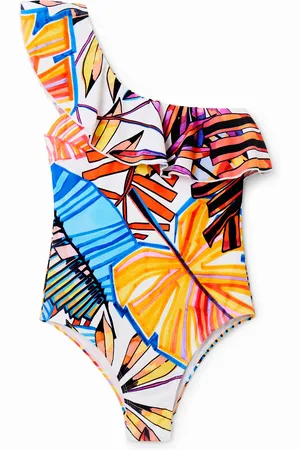 Desigual Bañador asimétrico volante - - L
