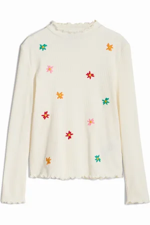 Desigual Camiseta flores bordadas - - 11/12