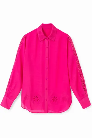 Desigual Camisa troquelados y mandalas - - M