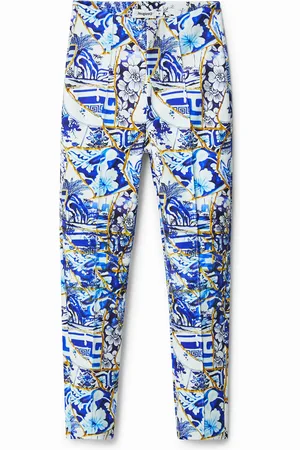 Desigual Pantalón slim estampado Stella Jean - - L