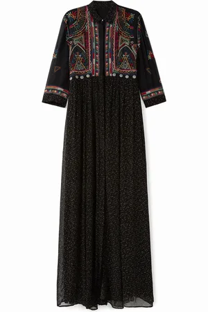 Desigual Vestido largo georgette - - L