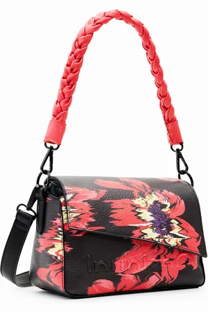 Desigual Bandolera pequeña flores - - U