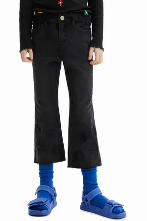 Desigual Vaquero flare cropped flocado - - 5/6