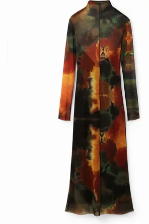 Desigual Vestido midi acuarela - - L