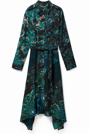 Desigual Vestido camisero midi estampado - - 38