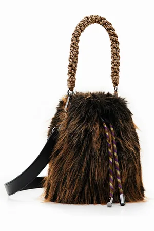 Desigual Bolso bucket pequeño pelo - - U
