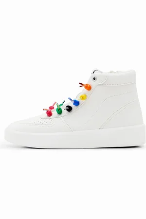 Desigual Sneakers altas cordones arcoíris - - 36