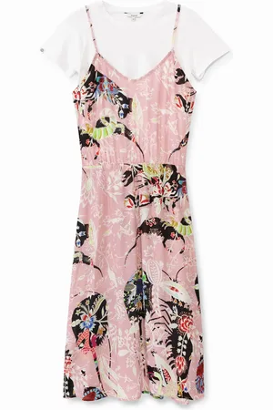 Desigual Vestido lencero con camiseta - - 40