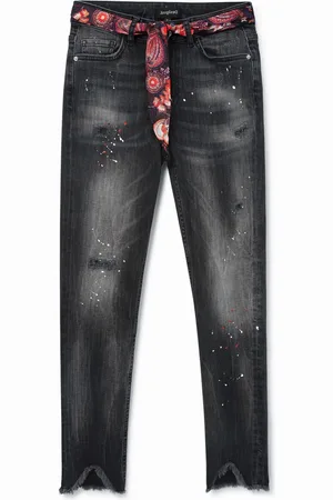 Desigual Vaquero skinny cinturón tela - - 24