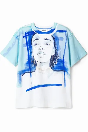 Desigual Camiseta ilustración chica - - M