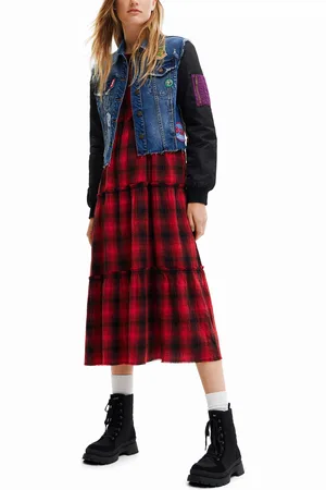 Desigual Chaqueta vaquera bomber híbrida - - L