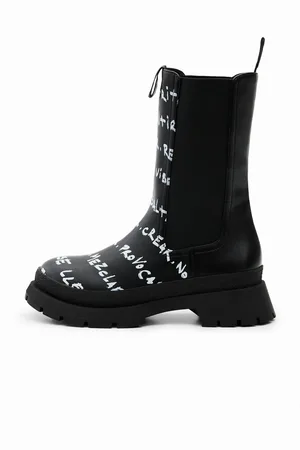 Desigual Bota chelsea alta mensajes - - 36