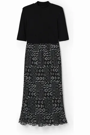 Desigual Vestido midi combinado - - L