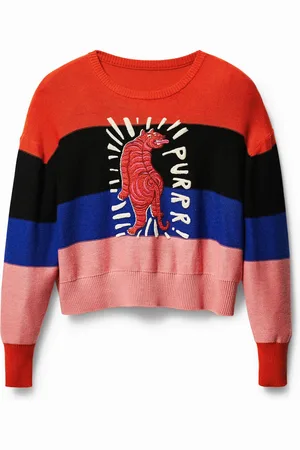 Desigual Jersey punto rayas - - L