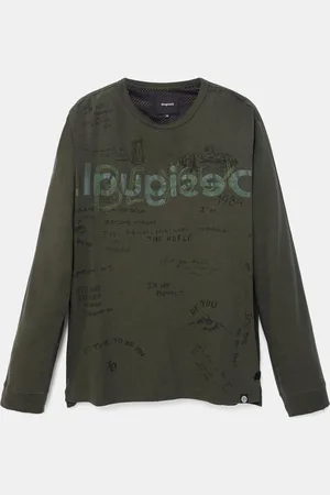 Desigual Camiseta manga larga mensajes - - L