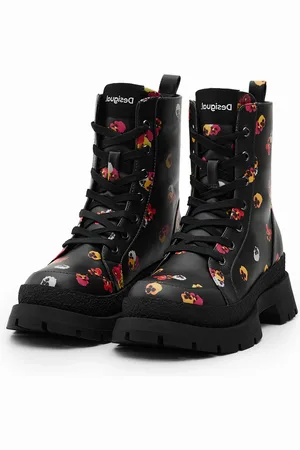 Desigual Botas cordones flores - - 36