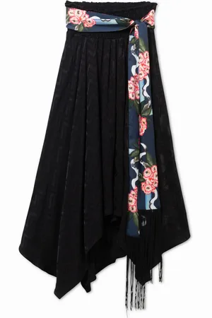 Desigual Falda pañuelo cinturón - - L