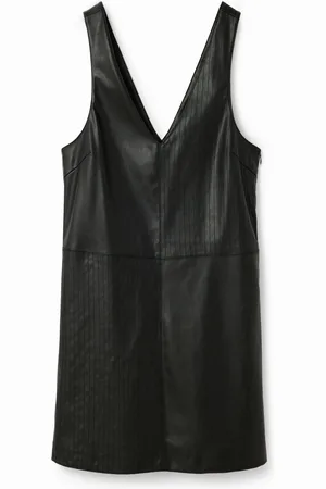 Desigual Vestido pichi efecto piel - - M