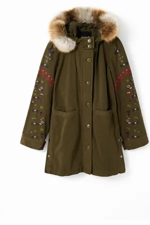 Desigual Parka capucha bordados - - M