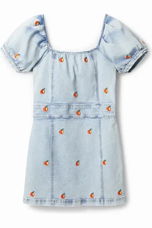 Desigual Vestido corto slim denim - - L