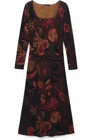 Desigual Vestido largo paisley - - M