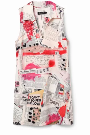 Desigual Vestido polo periódico - - L