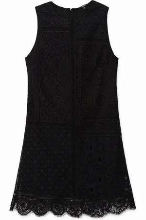 Desigual Vestido encaje sin mangas - - L