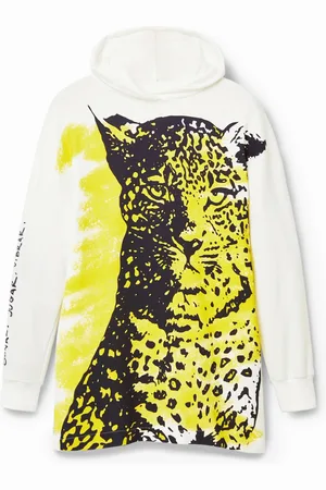 Desigual Vestido corto sudadera felino - - L