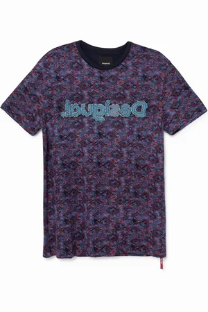 Desigual Camiseta estampada logo denim - - L