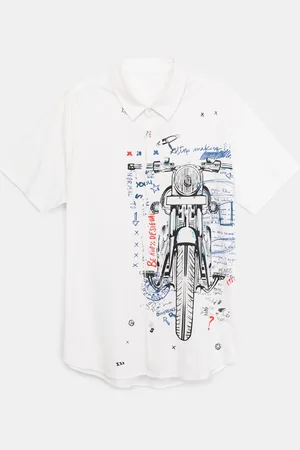 Desigual Camisa moto 100% algodón - - L