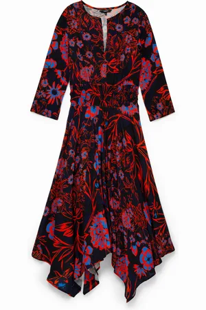 Desigual Vestido boho midi con estampado floral - - 36