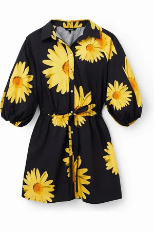Desigual Vestido camisero margaritas M. Christian Lacroix - - L