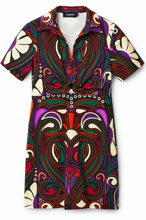 Desigual Vestido corto slim retro - - L