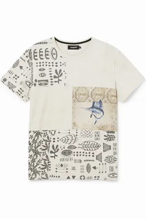 Desigual Camiseta patch étnico - - L