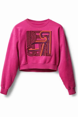 Desigual Sudadera felpa lisa bordados - - L