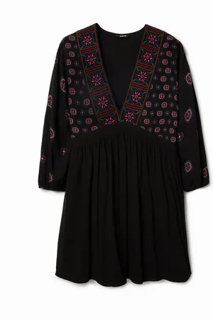 Desigual Vestido corto estampado étnico - - L