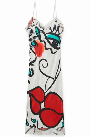 Desigual Vestido lencero estampado 