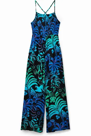 Desigual Mono largo tirantes tropical - - XL