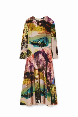 Desigual Vestido midi collage M. Christian Lacroix - - XS