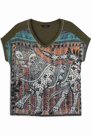 Desigual Camiseta holgada oriental - - L