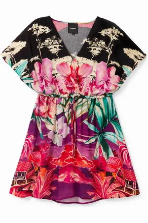 Desigual Vestido kimono floral oriental - - 40
