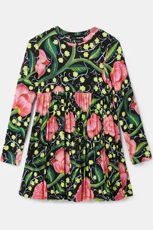 Desigual Vestido talle alto flores - - 11/12
