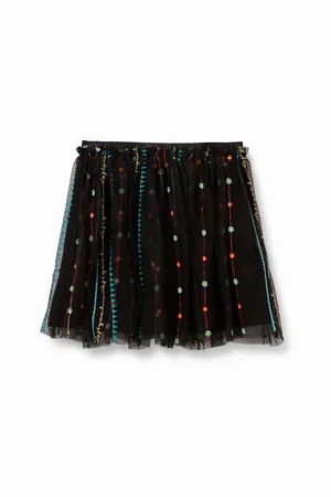 Desigual Mini falda evasé capa tul - - 13/14