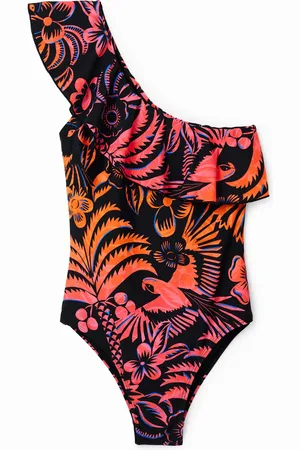 Desigual Bañador asimétrico volante - - S